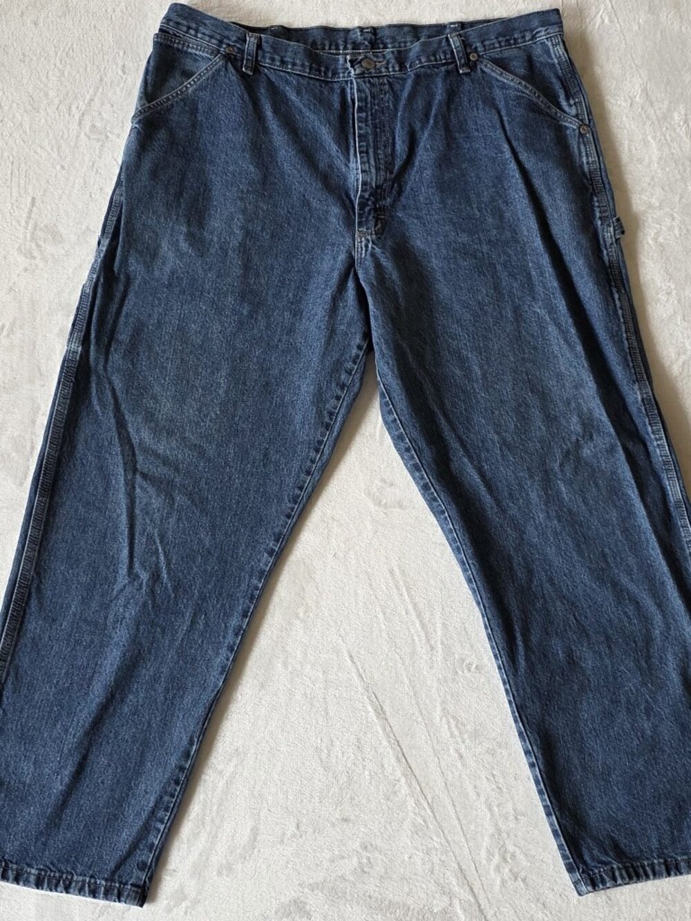WRG Jeans Co Carpenter Jeans Men's 40x30 Blue Relaxed Fit Workwear